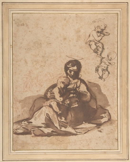 Rutilio Manetti - Studies for a Rest on the Flight into Egypt