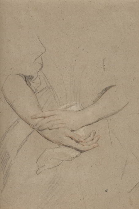 Sir Peter Lely - Study of the Forearms and Hands of a Woman
