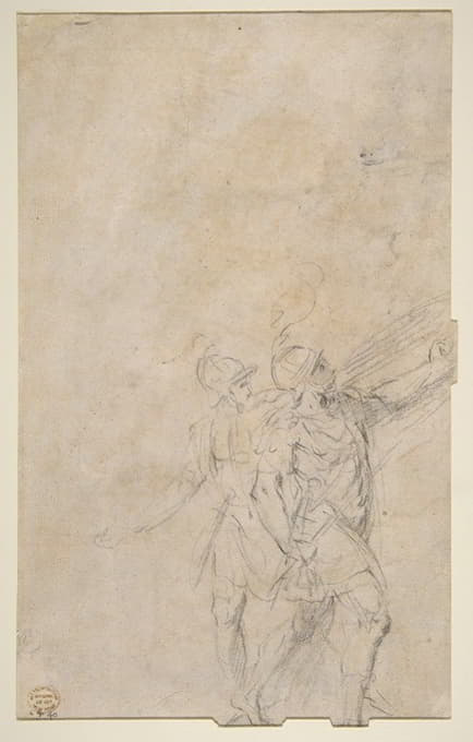 Bernardino Poccetti - Study of two warriors