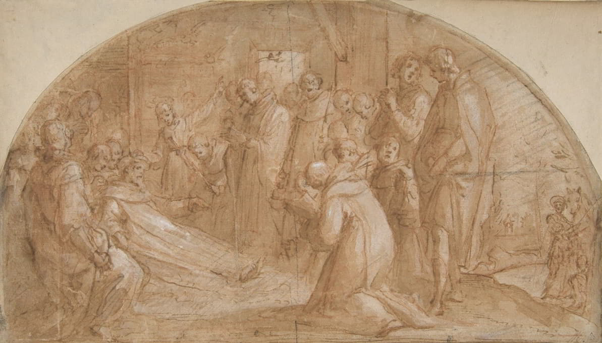 Bernardino Poccetti - The death of Saint Alexis Falconieri at Monte Senario