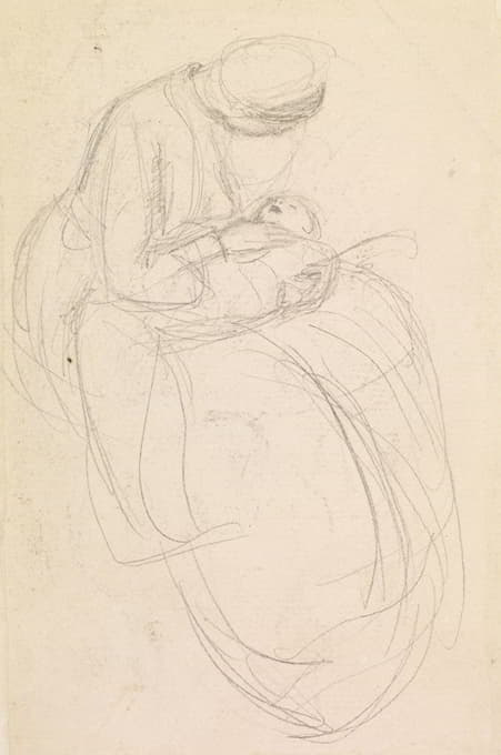 Sir John Everett Millais - Female – Mother Scrutinising her Baby