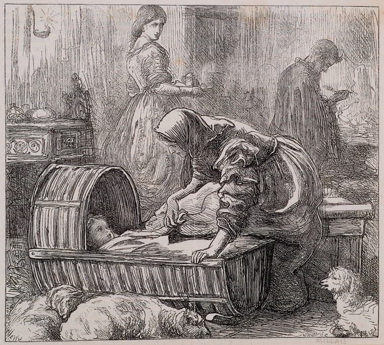 Sir John Everett Millais - The Anglers of the Dove – Farmer Chell’s Kitchen
