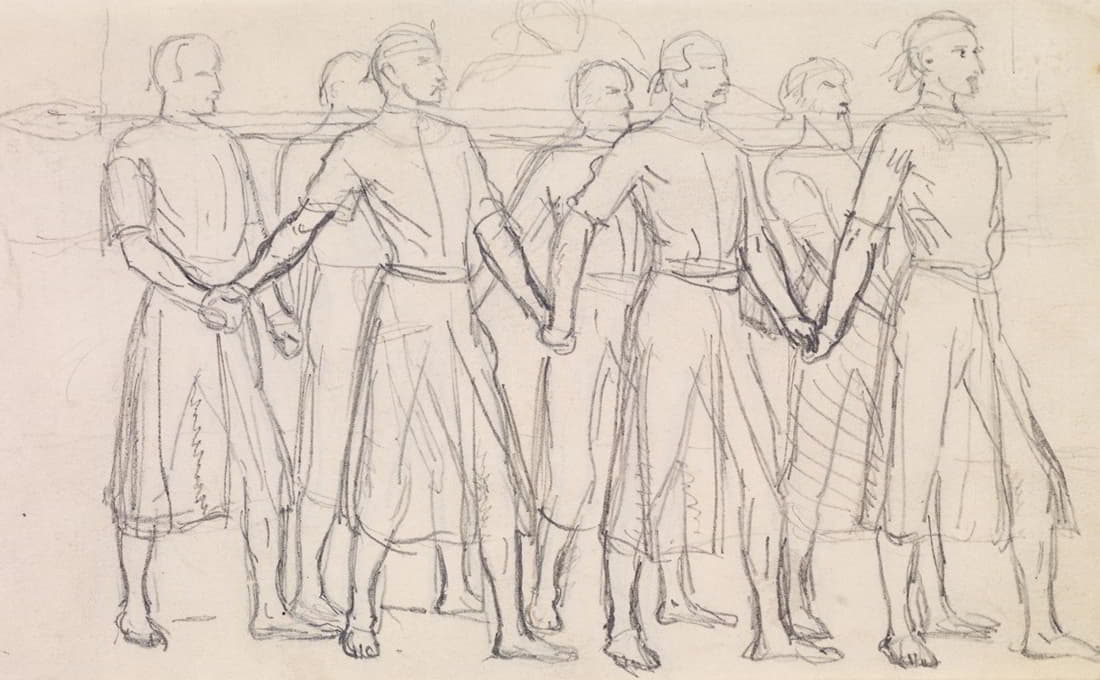 梅瑞狄斯的《麸皮之首》——七位王子扛着麸皮之首的习作