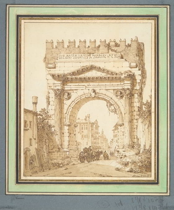 Louis-François Cassas - Arch of Augustus, Rimini