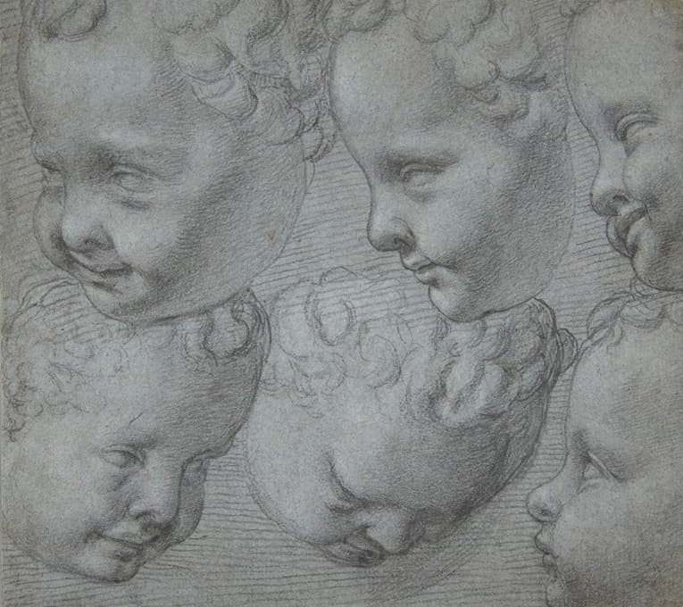 Poppi (Francesco Morandini) - Studies of the Head of an Infant (after a three-dimensional model)