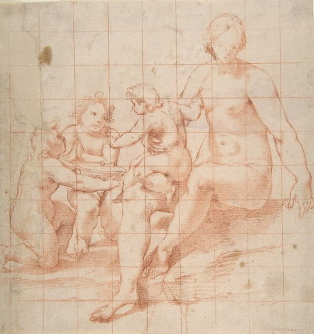 Poppi (Francesco Morandini) - Study for a Virgin and Child with Two Angels