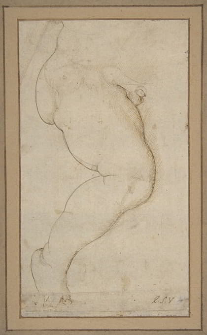 Raphael - Study of the Right Leg of a Male Child