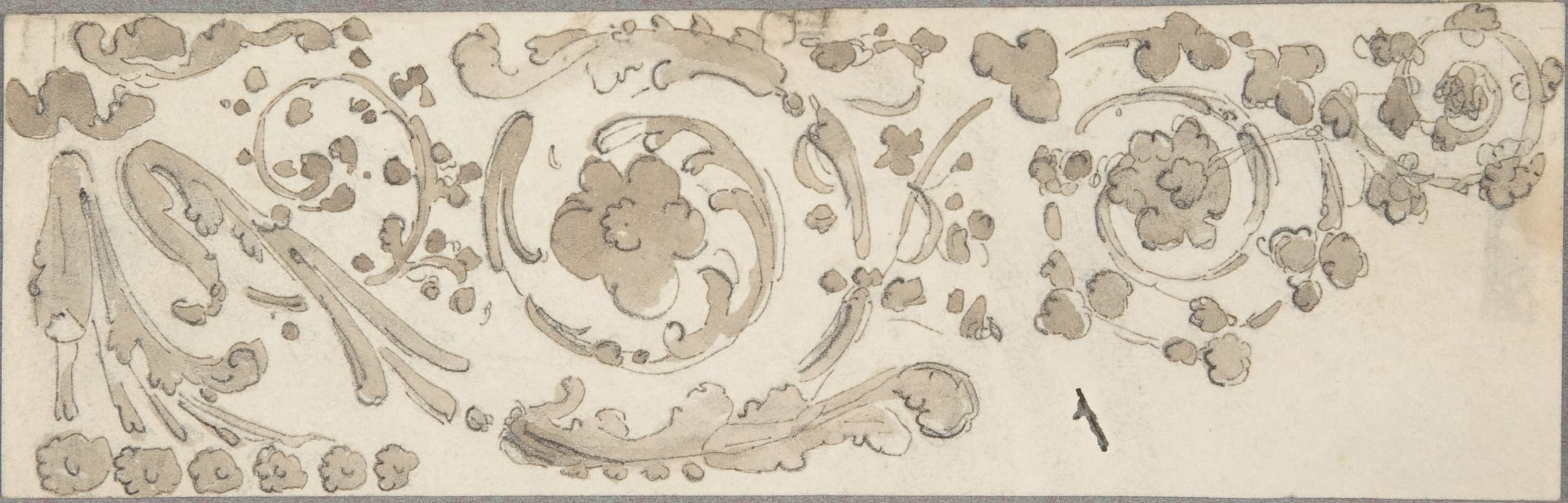 William Pitts - Sketch of Foliate Decoration