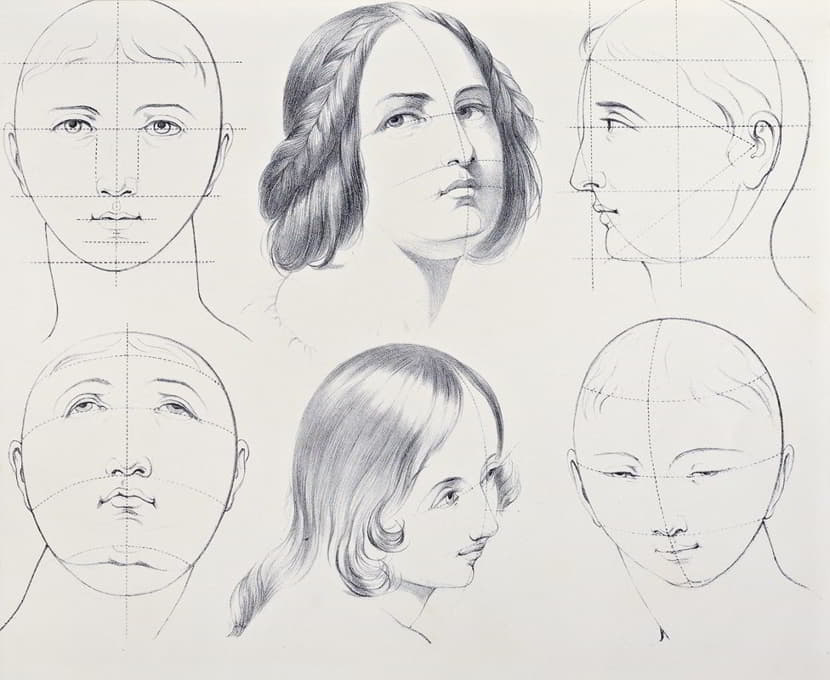 Bernard-Romain Julien - Julien’s Studies of Heads pl 05