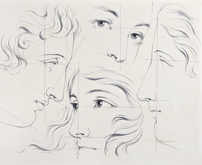 Bernard-Romain Julien - Julien’s Studies of Heads pl 06