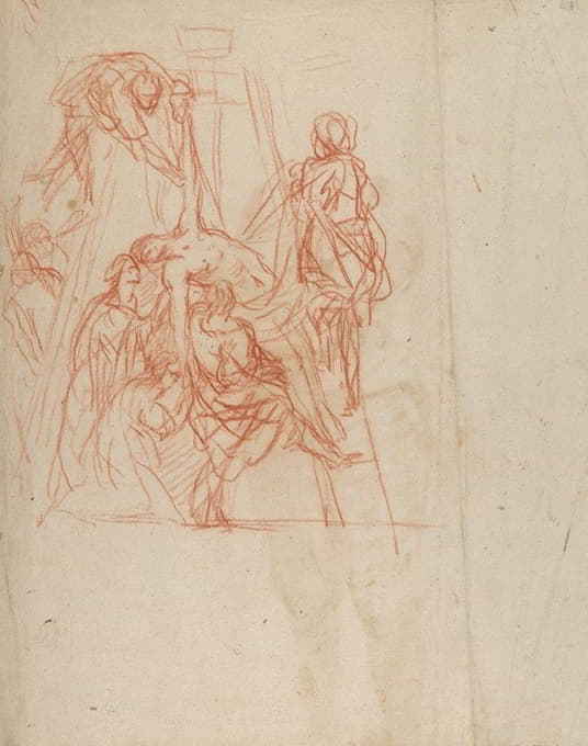 Cornelis Schut - Study of the Descent from the Cross