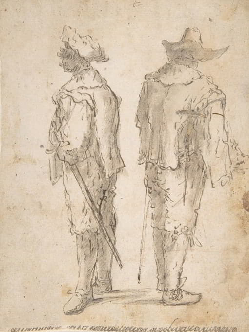 Domenico Gargiulo - Two Standing Men