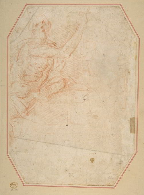 Cristoforo Roncalli - Male Figure with Upraised Arm