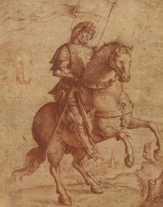 Circle of Giovanni Battista Cima da Conegliano - A Saint on Horseback