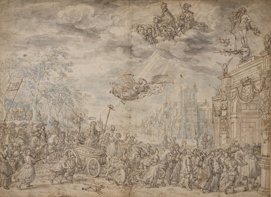 David Vinckboons - The Triumphal Entry of Frederik Hendrik of the Orange into The Hague