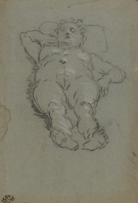 Domenico Tintoretto - Reclining Female Nude.