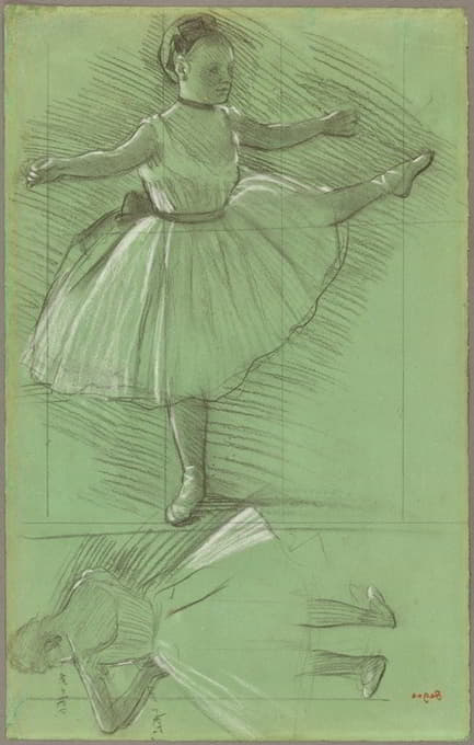 Edgar Degas - Two Studies of Dancers