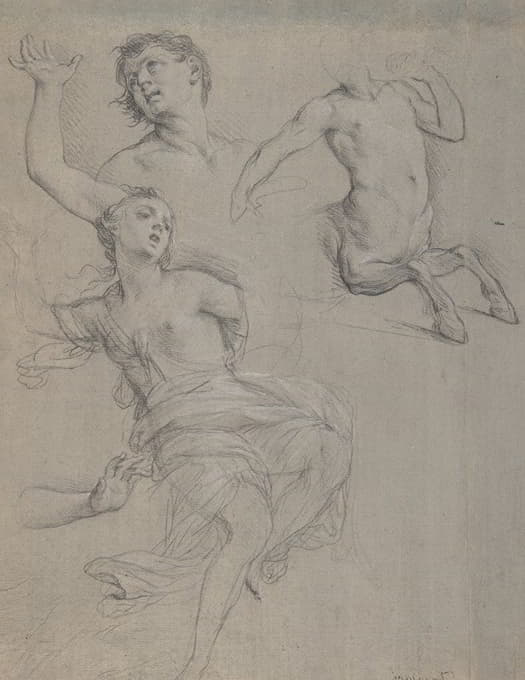 Francesco Trevisani - Studies for the Figure of a Centaur and a Nymph