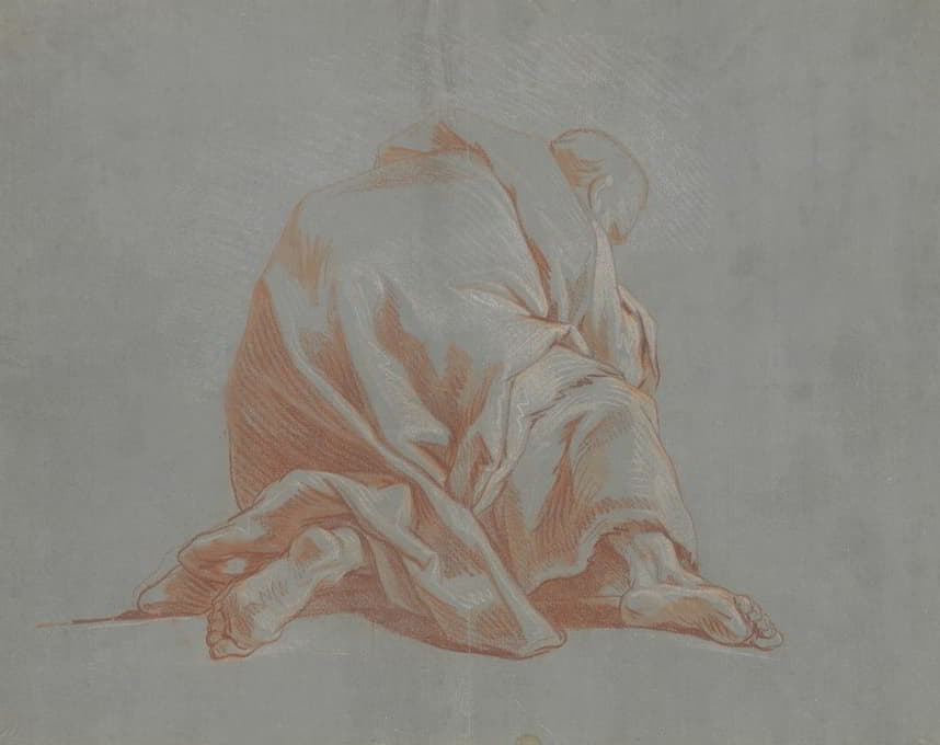 François de Troy - Study of a Draped Figure