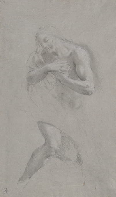 Giacomo Zoboli - Study of Christ in the Baptism, Standing in a Frontal View