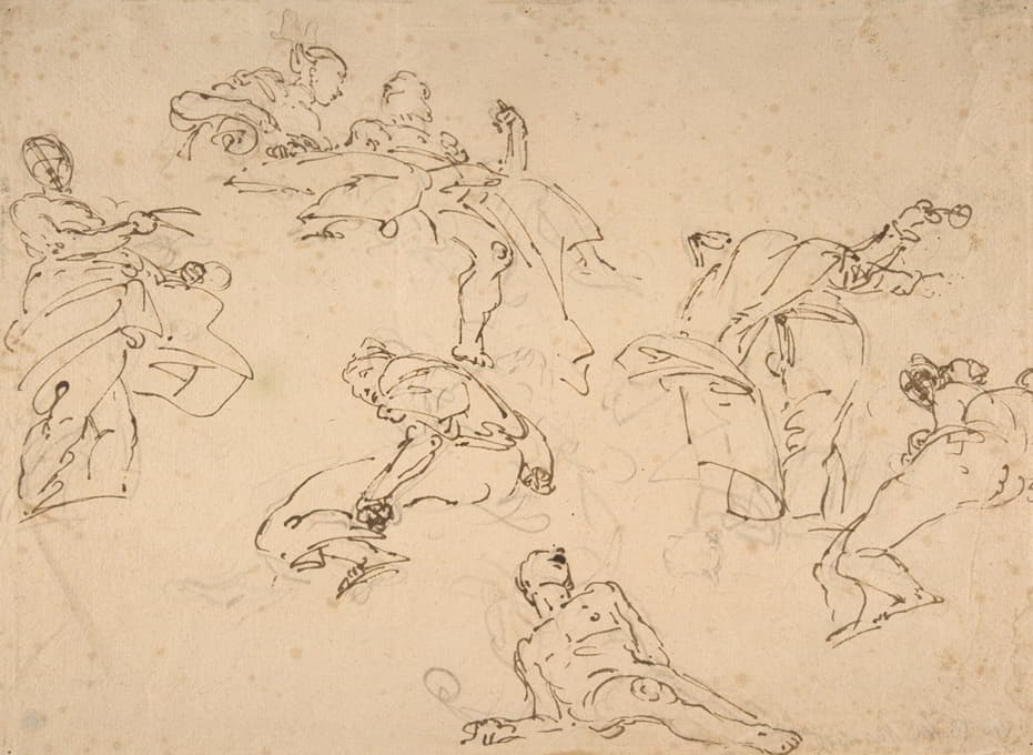Giovanni Battista Tiepolo - Figure Studies