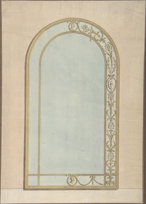 John Yenn - Design for a a Mirror with a Rounded Top