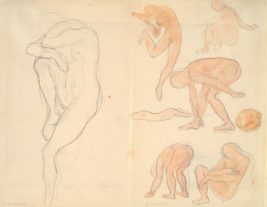 Kahlil Gibran - Figure Studies
