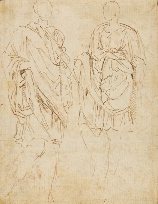 Nicolas Poussin - Two Studies of an Ancient Statue