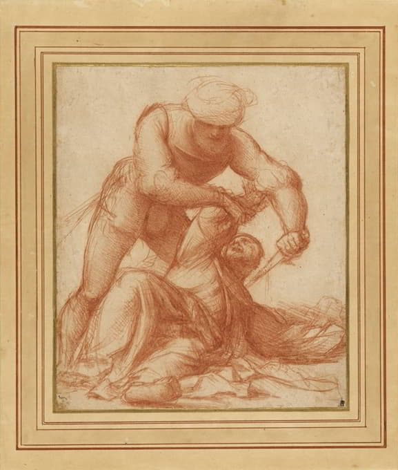 Pordenone (Giovanni Antonio de'Sacchis) - Study of the Martyrdom of Saint Peter Martyr