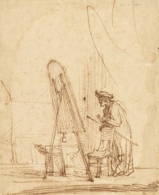Rembrandt van Rijn - An Artist in His Studio