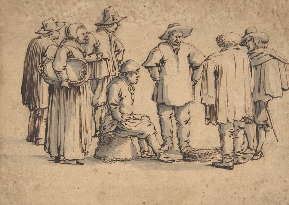 Willem van de Velde the Elder - Peasants