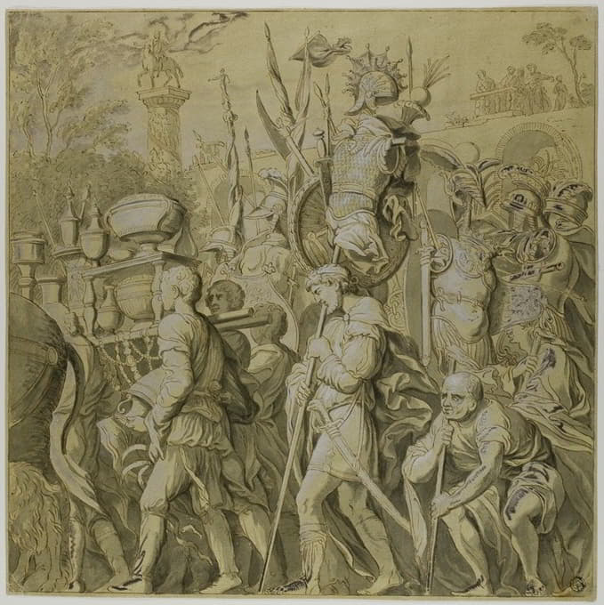 After Andrea Mantegna - Triumphs of Julius Caesar; Canvas No. VI