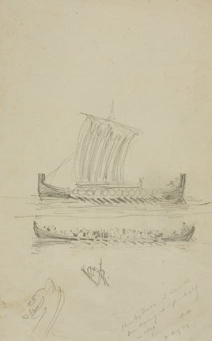 安德森船长的帆船草图