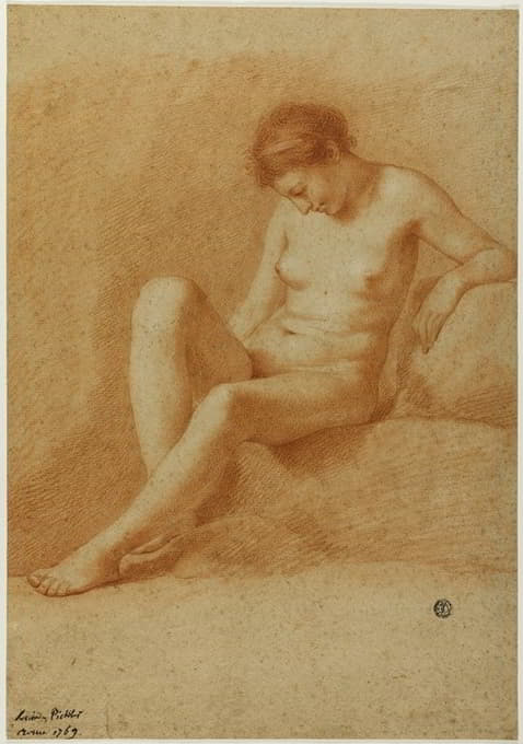 Antonio Pichler - Seated Female Nude