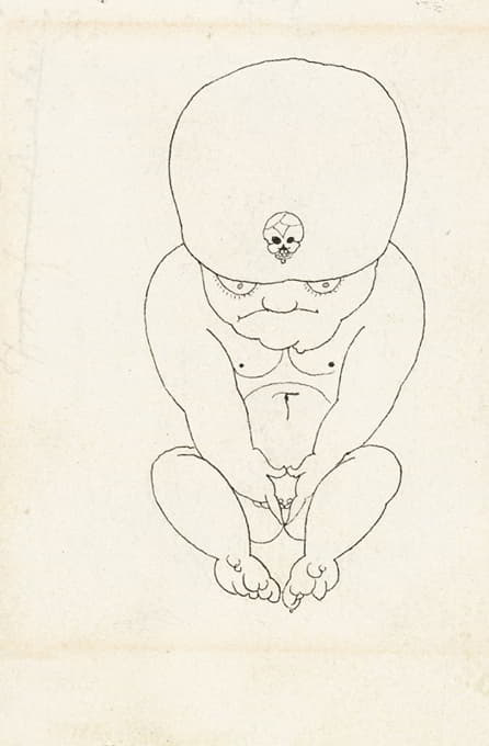 Aubrey Vincent Beardsley - Crouching Midget