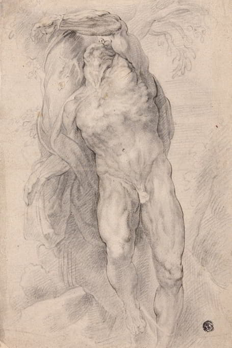 Circle of Peter Paul Rubens - Male Nude Tied to Tree