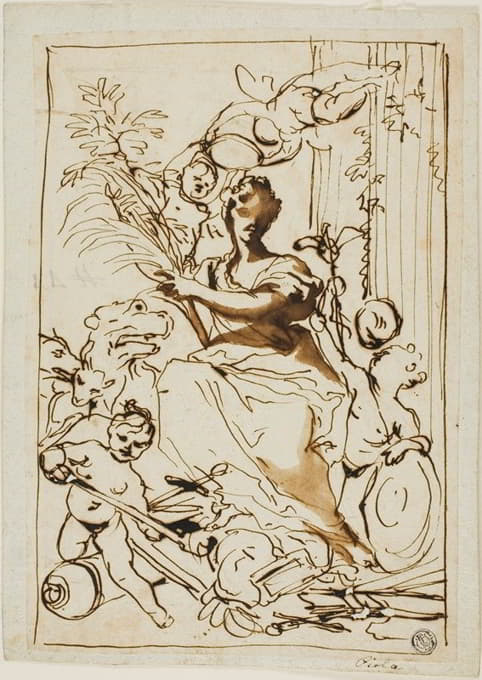 Domenico Piola - Allegory of Victory