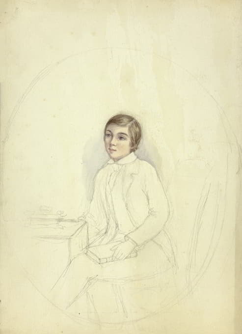 Elizabeth Murray - Study for Portrait of Boy with Book
