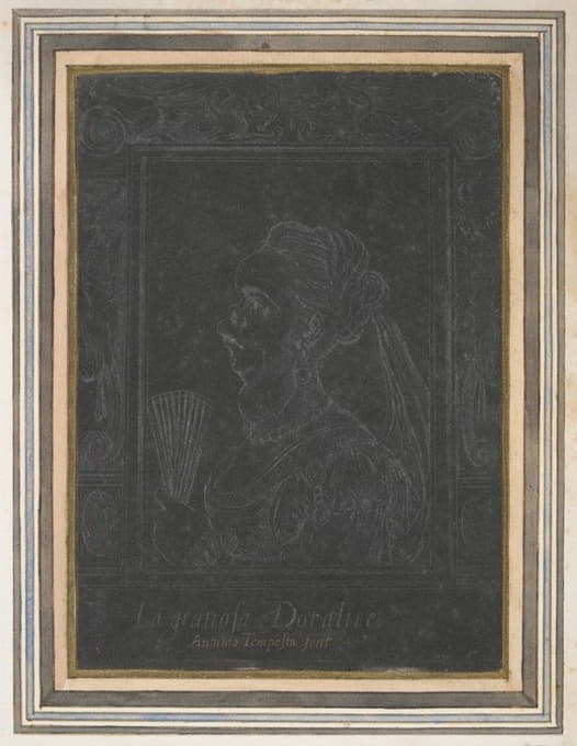 Antonio Tempesta - Caricature of a noble woman