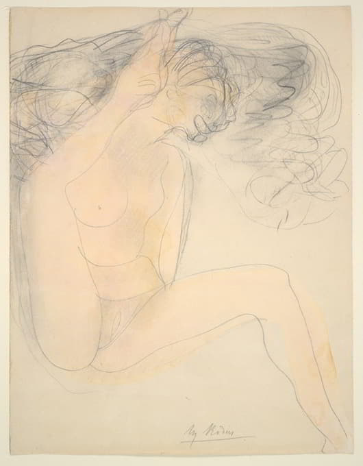 Auguste Rodin - Nude – heel on ear