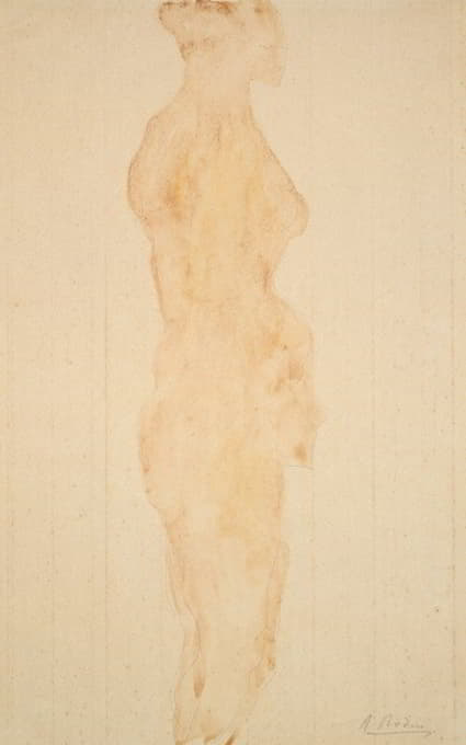 Auguste Rodin - Nude Standing, Side View