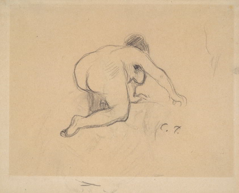 Camille Pissarro - Woman Kneeling