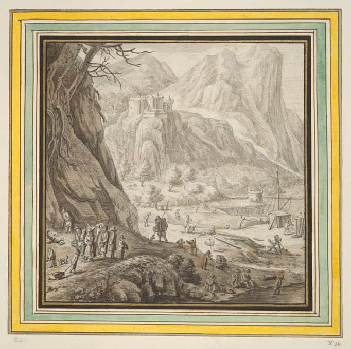 Herman Saftleven - Valley Bordered by High Mountains