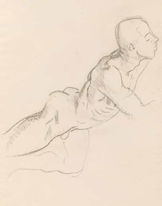 John Singer Sargent - Study of Eros for Eros and Psyche, relief decoration, Rotunda, Museum of Fine Arts, Boston