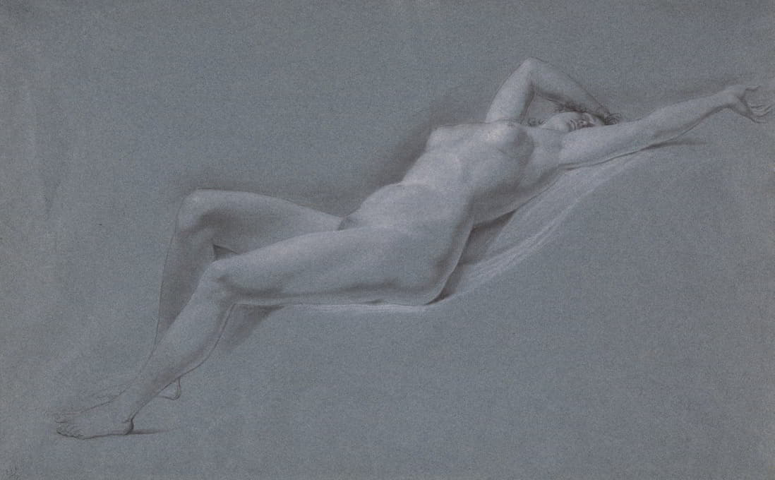 John Trumbull - Reclining Nude, front view