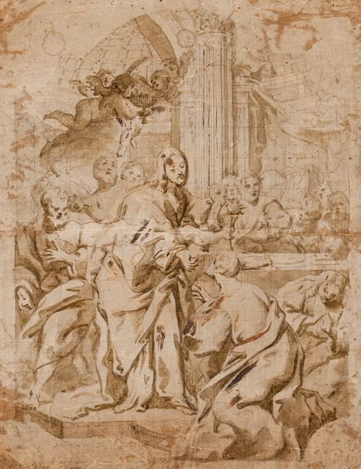 Girolamo Bonini - Religious Scene