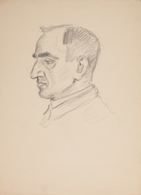 Ivan Ivanec - Studium portretowe – głowa mężczyzny