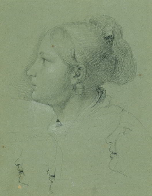 一个女孩的头（1817年《农夫归来》研究）