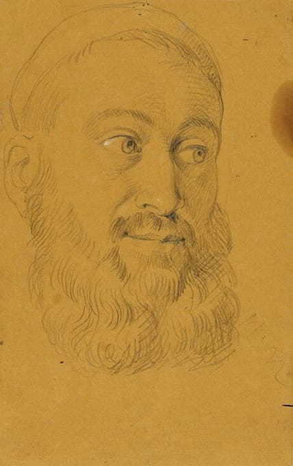 Johann Peter Krafft - Porträtstudie zu Rudolf von Habsburg und der Priester