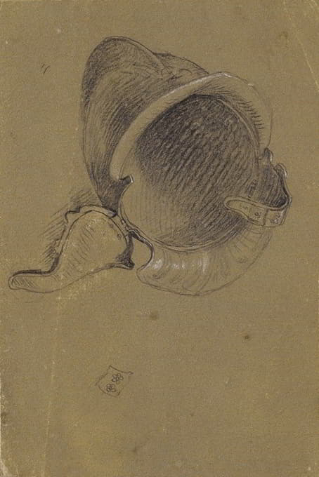 Johann Peter Krafft - Studie eines Helmes